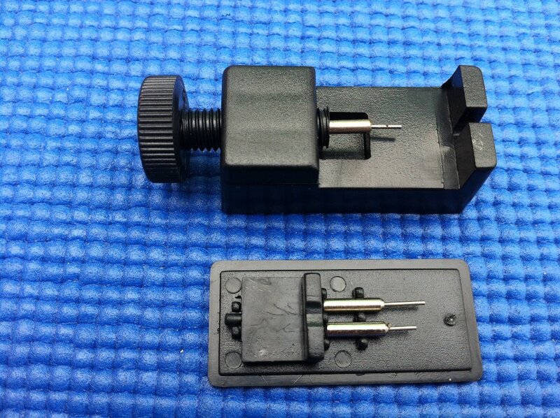2 pçs de pulseira link pino removedor cinta ajustando ferramenta de reparo ajustável removedor relógio banda fabricantes ferramenta reparo