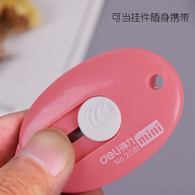 Cute Solid Color Mini Portable Utility Knife Paper Cutter Cutting Paper Razor Blade Office Stationery Escolar Papelaria
