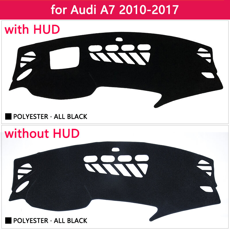 Para Audi A7 2010 ~ 2017 4G8 estera antideslizante cubierta del salpicadero almohadilla sombra Dashmat alfombra accesorios S- la línea 2011, 2013, 2014, 2015 S7 RS7