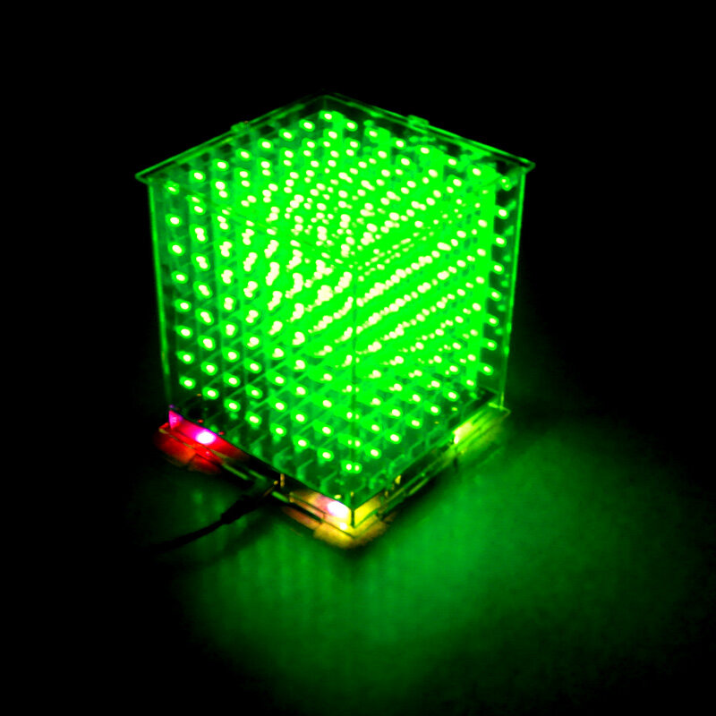 Zerrfa جديد 3D8 مصابيح led صغيرة مع الرسوم المتحركة ممتازة/ثلاثية الأبعاد عرض 8 8x8x8 ، متعة الإلكترونية لتقوم بها بنفسك عدة