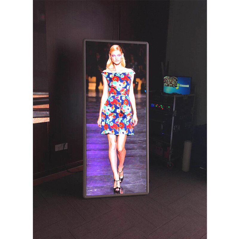 p2.5 poster led display smd full color 640x1920mm indoor led poster display screen