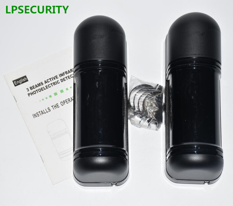 LPSECURITY system alarmowy GSM IR Beam detektor bariery podczerwieni 100m 3 wiązki fotoelektryczne dla otwieracz bramy, bariera, alarm fabryczny