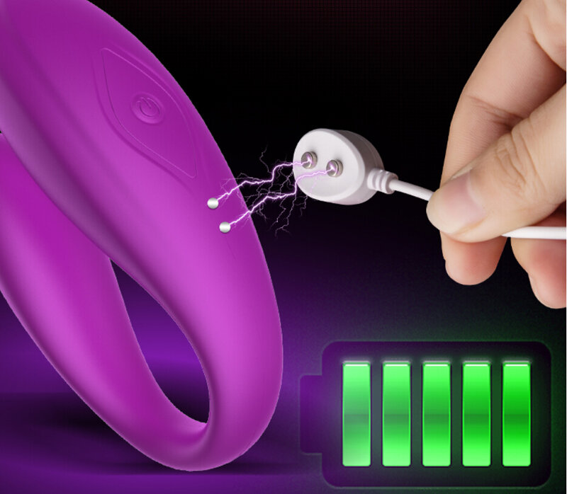 Bezprzewodowy wibrator dla dorosłych par zasilany przez USB, dildo, do wielokrotnego ładowania, punkt G, silikon, podwójny stymulator, seks-zabawka dla kobiet