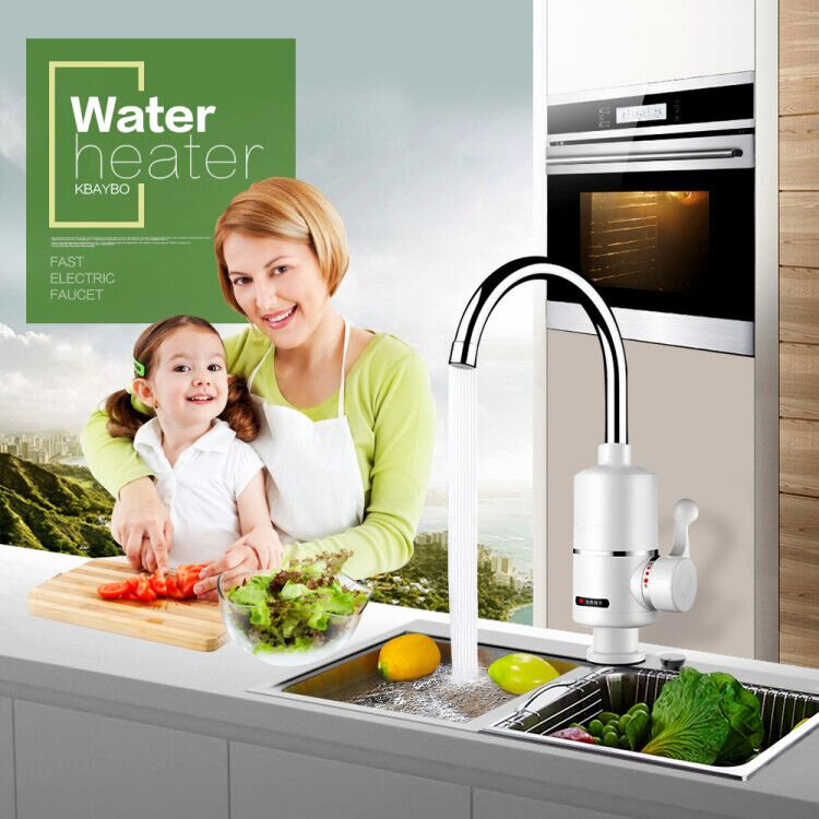 Электрический водонагреватель без резервуара, кухонный мгновенный нагреватель горячей воды, электрический водонагреватель с краном 220 в ...