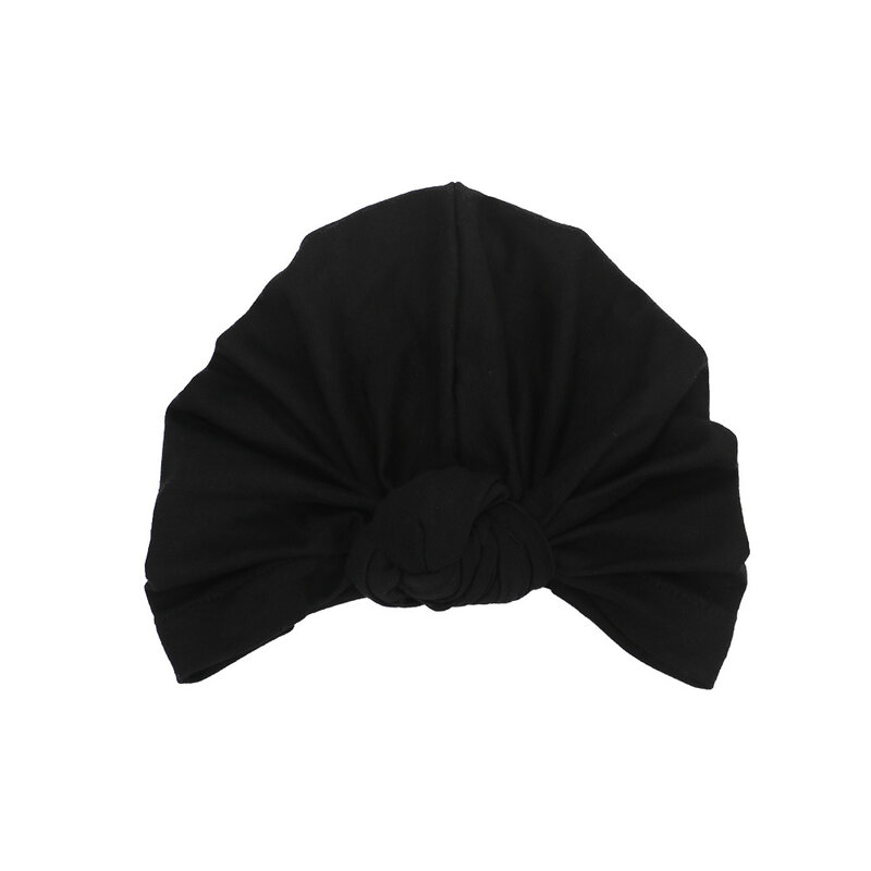 Nowa mieszanka bawełny Turban Kids noworodka miękki węzeł Beanie stylowy Top Knot czapki nakrycia głowy urodziny prezent rekwizyty fotograficzne