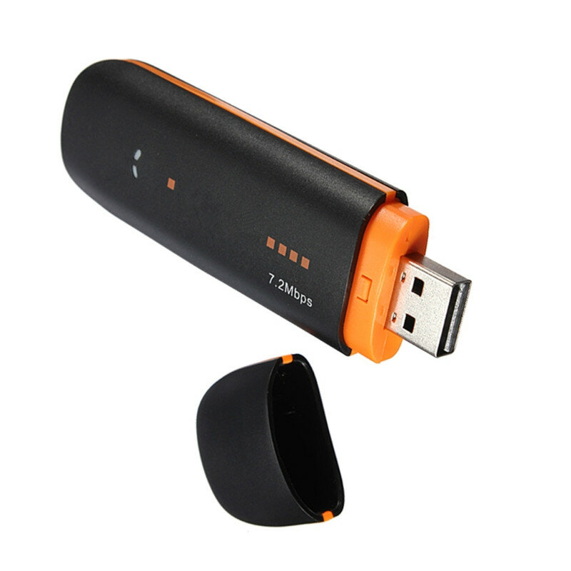 USB STICK SIM-محول شبكة لاسلكية 3G ، 7.2 ميجابت في الثانية ، مع بطاقة TF SIM