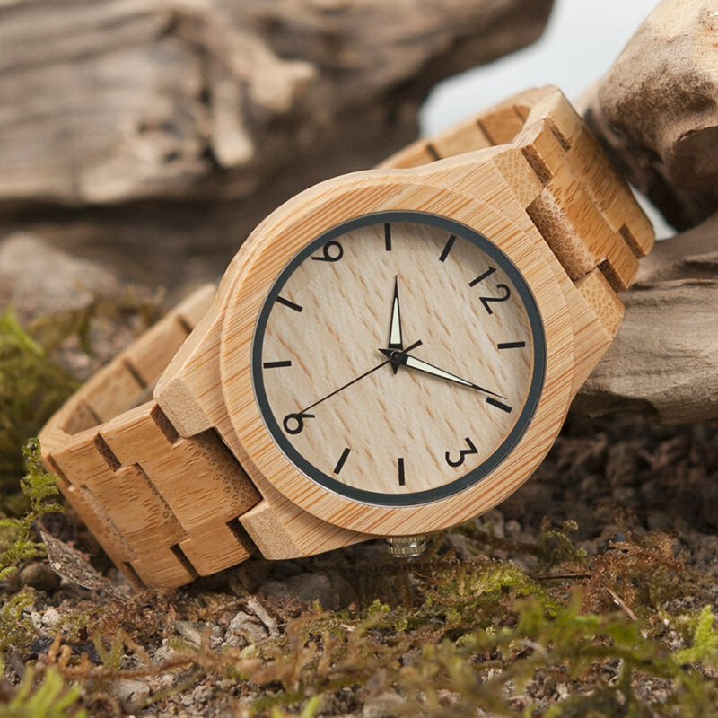 Relógio masculino bobo bird, relógio de madeira masculino de marca top, luxuoso, peças de tempo de madeira, ótimo presente para homens, envio rápido