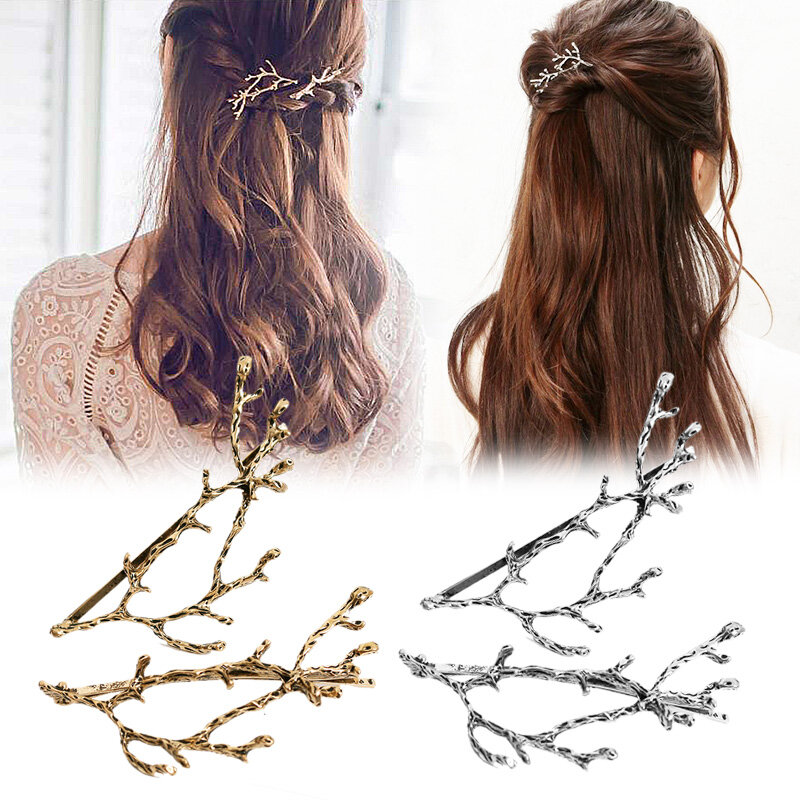 Épingles à cheveux dorées et argentées en métal pour femmes et filles, accessoires de coiffure, pièces/ensemble