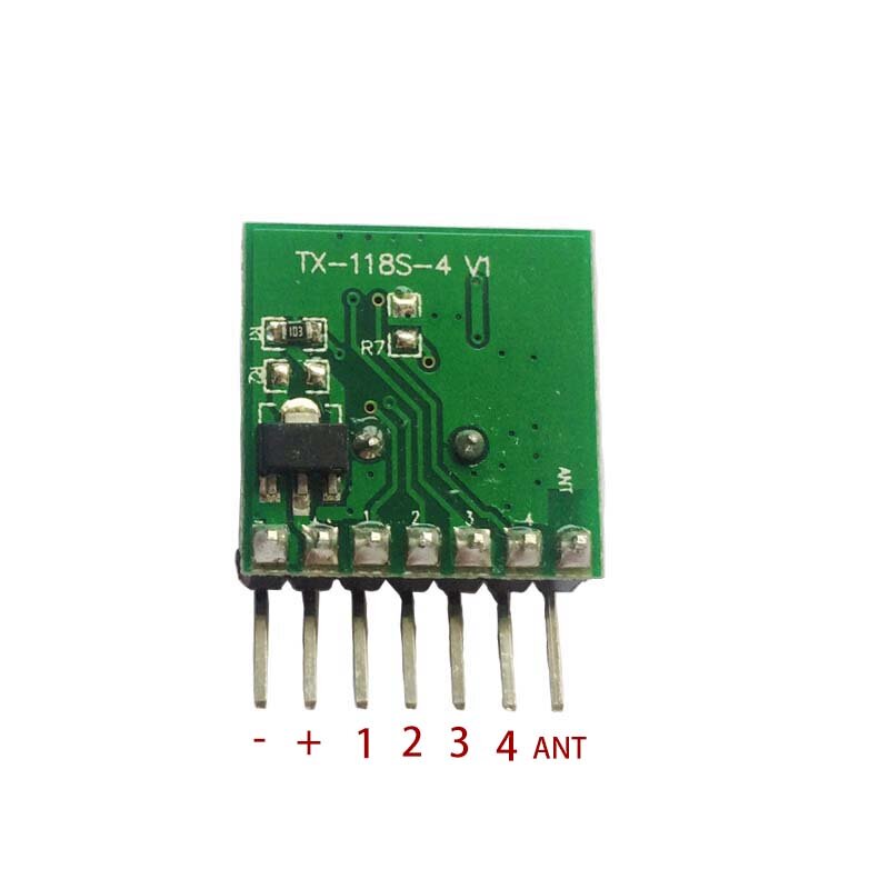 Minicontrol remoto inalámbrico RF, 433 mhz, EV1527, código de aprendizaje, transmisor de 1527 mhz para puerta de garaje, alarma, controlador de luz