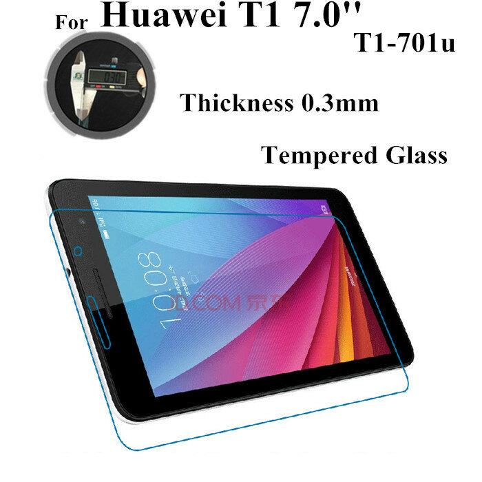 3 قطعة T1-701 الزجاج حامي الشاشة لهواوي MediaPad T1 7.0 T1-701u الزجاج المقسى شاشة الحرس ل T1-701w حماية أفلام