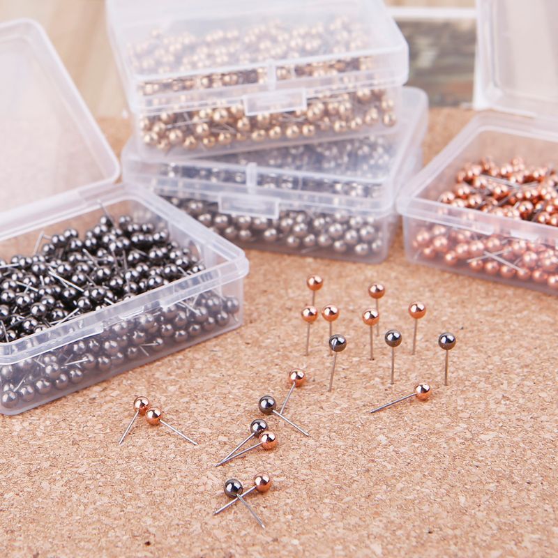 100 Pcs Kleurrijke Diverse Push Pins Tekening Kurk Boord Nagels Fotowand Kantoor Schoolbenodigdheden