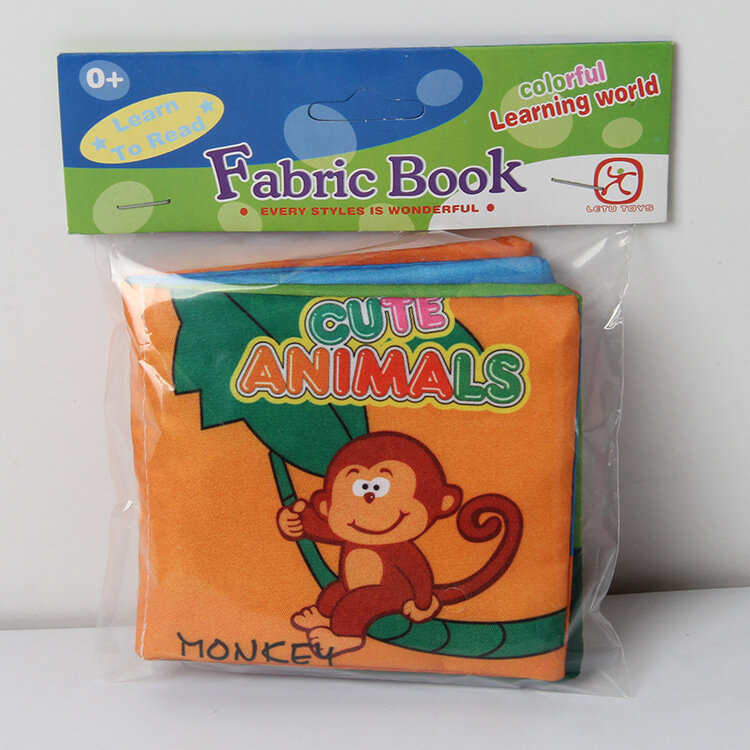 어린이 귀여운 만화 유아 부드러운 수제 헝겊 책 아기 어린이 유아 학습 교육 유아 이야기 책