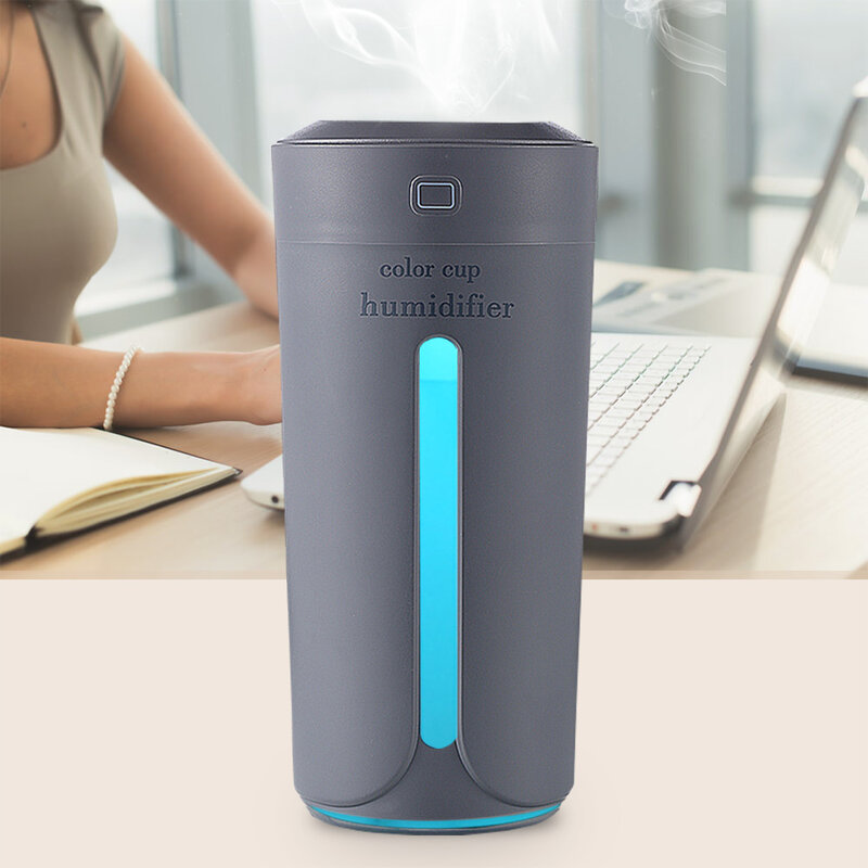Air Humidifier 7สีไฟ LED น้ำมันหอมระเหย Diffuser Aroma Essential Oil Cool Mist หมอกกับปรับ Mod