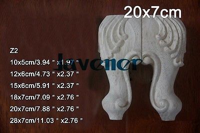 Z2-20x7 cm Holz Geschnitzt Onlays Applique Carpenter Aufkleber Holzbearbeitung Carpenter Bein Dekoration