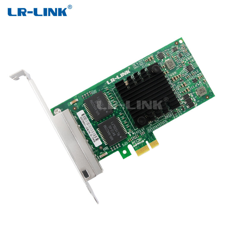 LR-LINK 9224PT Gigabit Ethernet Adattatore di Rete 10/100/1000 M PCI-Express Quad port RJ45 Scheda Lan NIC Intel I350-T4 Compatibile