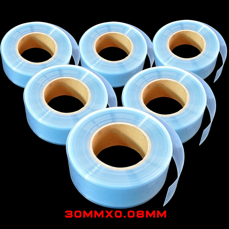30MM 30mmX0.08mmPVC Heat Shrink Tubing Tube Wrap 2M 5M 10M Optional (18650 18500 Battery)