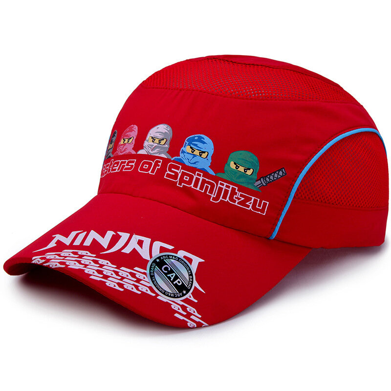QBHAT – casquette de Baseball pour enfants, chapeau d'été à séchage rapide, pour le Sport, dessin animé Ninja, pour étudiants, en Camping, pour garçons et filles