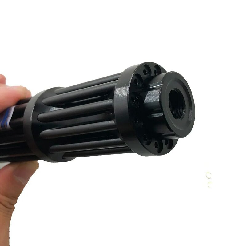 Puntatori Laser blu allungati ad alta potenza 1.6W 450nm Lazer Pen Sight torcia bruciante Match/Burn sigari inclusi 18650 batteria