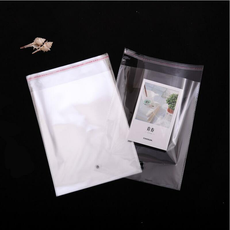Sac d'emballage Transparent en Cellophane, pochette transparente en plastique OPP Poly pour bijoux cadeaux