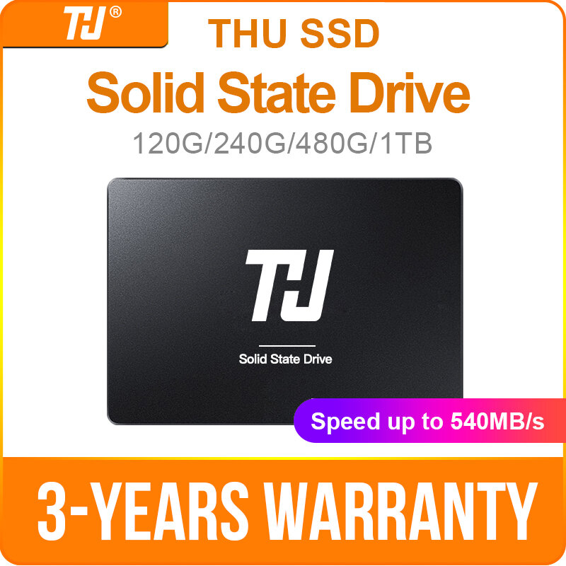 THU SSD SATA3 SATA 120GB 240GB wewnętrzny stały napęd dysku twardego 480GB 1TB 540 MB/s 2.5 "na PC Laptop notebook
