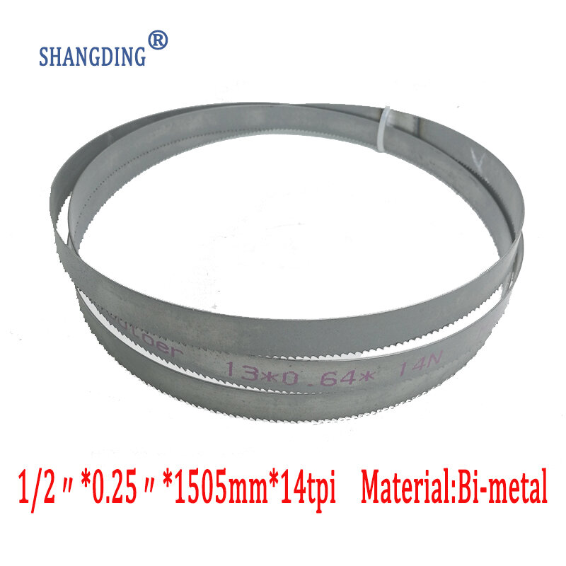 Hojas de sierra de banda de metal M42 para sierras de banda europeas, materiales metalúrgicos de alta calidad, 59,3 "x 1/2" x 0,25 "o 1505*13*0,65 * 14tpi