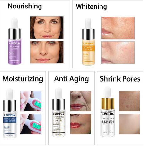 LANBENA Hyaluronsäure Serum Schnecke Essenz Gesicht Creme Feuchtigkeits Akne Behandlung Hautpflege Reparatur Bleaching AntiAnging Winkles