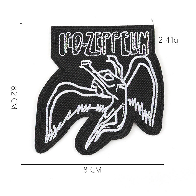 Embroidered cloth paste processing clothing accessories patch stickers English letters black and white custom badges stickers