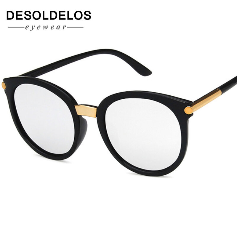 2019 Brand Designer Cat Eye Sunglasses Women Vintage Luxury Round Polaroid Women Eyeglasses UV400 Fashion Sun Glasses Female