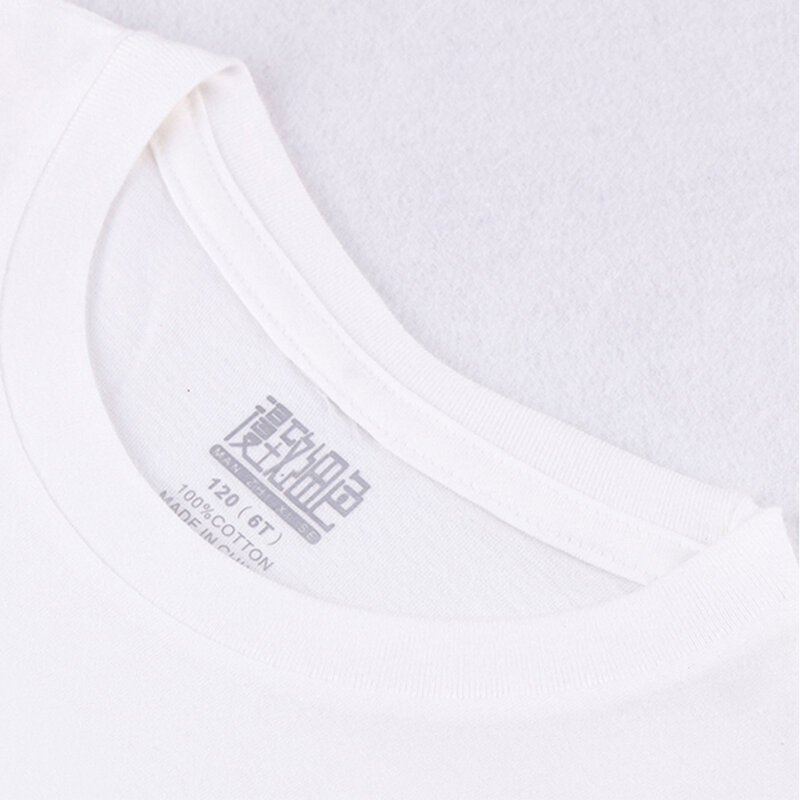 뜨거운 판매 어린이 티즈 소년 코튼 o-넥 화이트 Tshirt 패션 반팔 기린 고양이 유니콘 인쇄 소녀 탑 어린이 의류