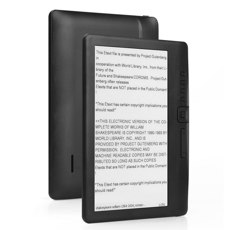8GB Ebook Reader Smart with 7 Inch HD Color Screen Digital E-Book+Video+MP3 Music Player ELECTSHONG