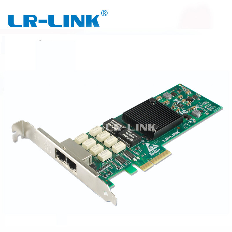 Adaptateur de dérivation Ethernet Gigabit 9712HT-BP, LR-LINK mo, carte réseau PCI Express x4 à double Port, Intel I350AM2 NIC, 1000