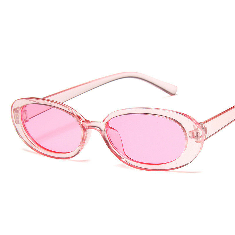 النساء Hotsale موضة الصيف فريد الألوان الصغيرة البيضاوي النظارات الشمسية شخصية مثير دافئ ظلال نظارات شمسية UV400 Oculos دي غراو