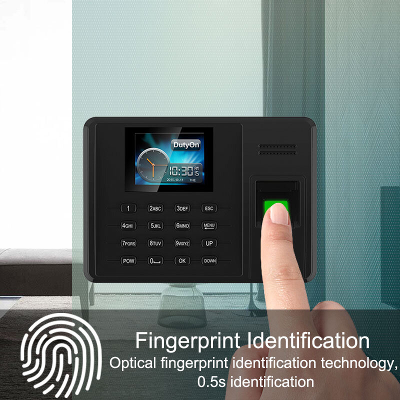 生体認証システムを使用したスペインのパスワードオフィスレコーダーUSB指紋時間従業員制御マシンスペインのアクセスカード時間