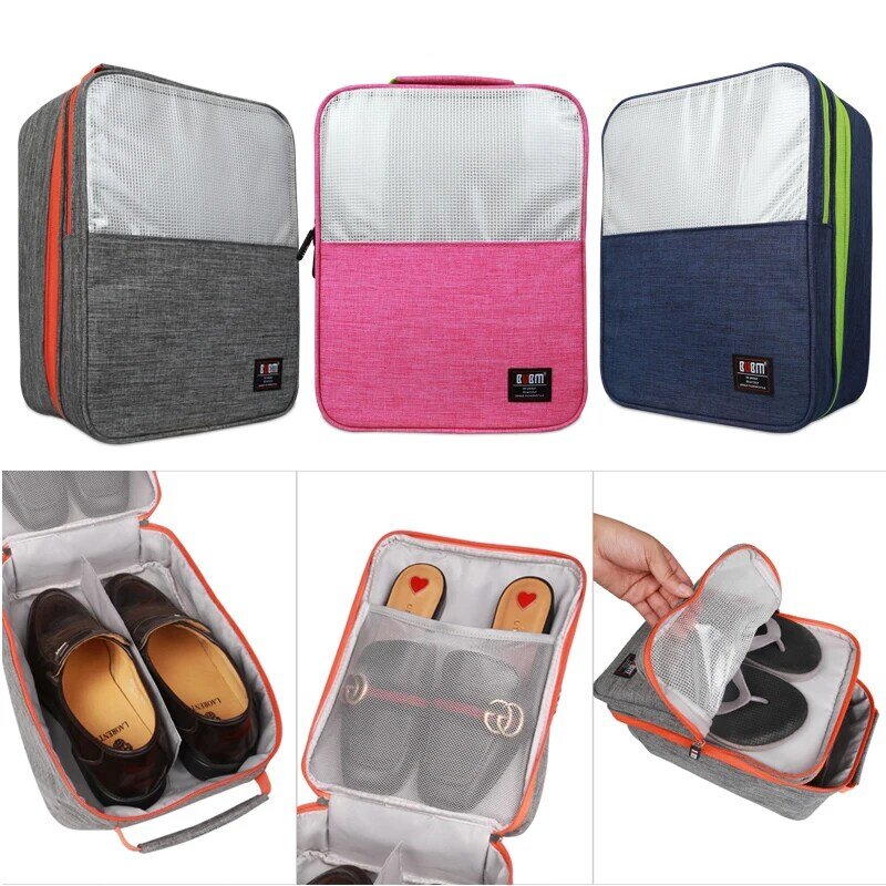 BUBM – sac à chaussures étanche et anti-poussière, boîtes de sac à main pratique à emporter, sac à chaussures 4 tailles multicolores