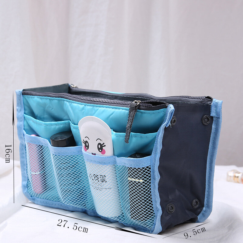 CelleCOOL ซิปแต่งหน้า Neceseries เครื่องสำอางค์กระเป๋าขนาดเล็กกระเป๋าถือ Organizer Travel Bag สำหรับอุปกรณ์อาบน้ำชุ...
