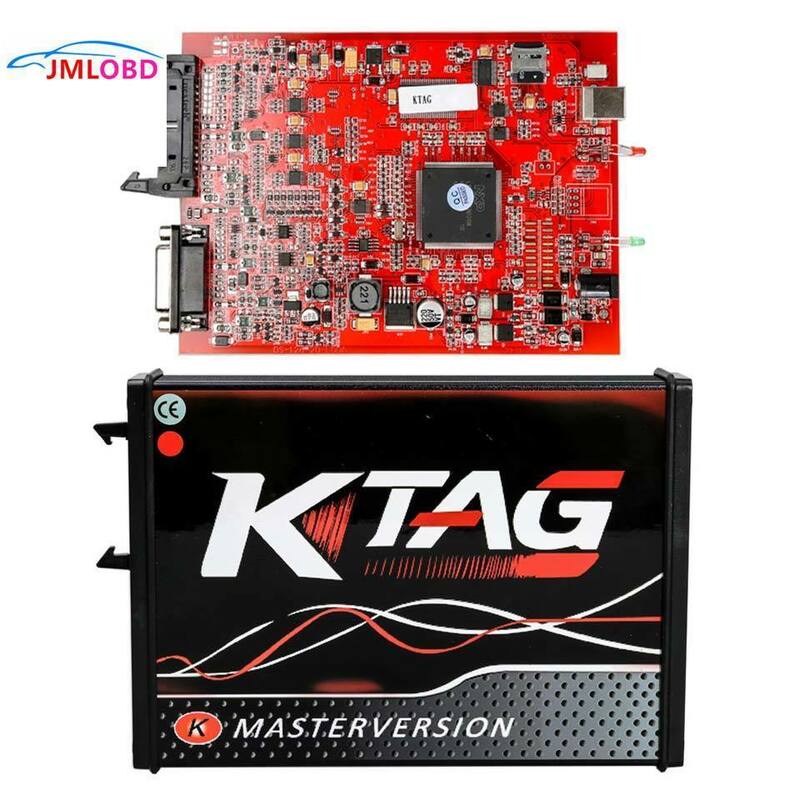 2019 EU สีแดง KTAG V7.020 Master V2.23 ECU Programmer K-TAG 7.020 OBD2 Manager ชุดปรับแต่ง KTAG V2.23ไม่มี Token จำกัด