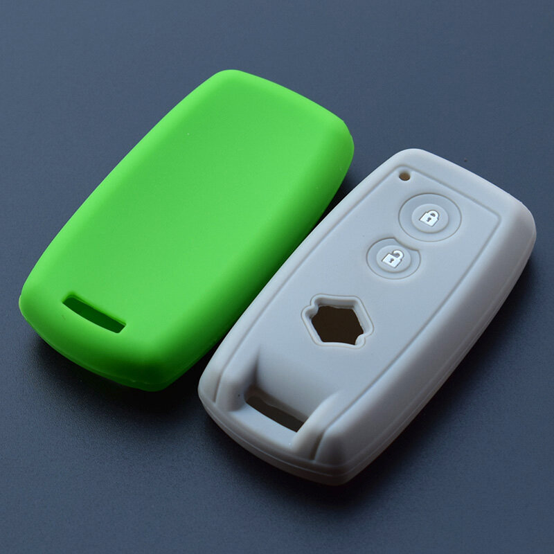Car key shell Silicone Case Cover For Suzuki Grand Vitara SX4 Swift XL-7 2 Buttons smart keyless remote protect skin