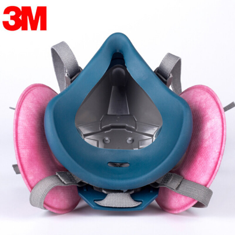 7in1 3 M 7502 gasmasker Chemische Respirator Beschermende Masker Industriële Verf Spray Anti Organische Damp Dust Poeder Masker 6001