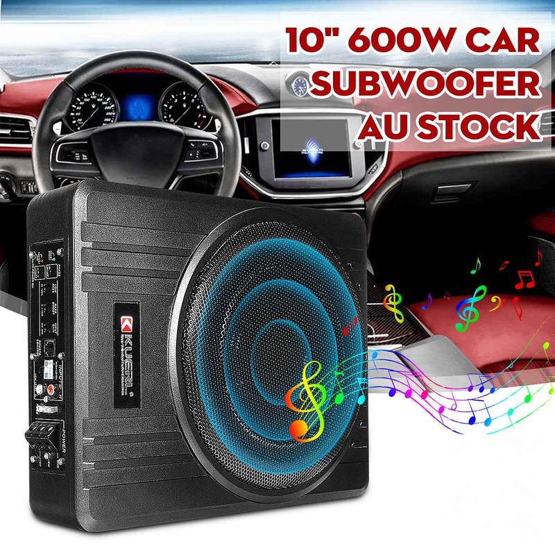 10 Cal 600W Subwoofer samochodowy samochodowy sprzęt Audio Slim pod siedzeniem aktywny Subwoofer Bass głośnik wzmacniacz wzmacniacz samochodowy subwoofery głośnik niskotonowy