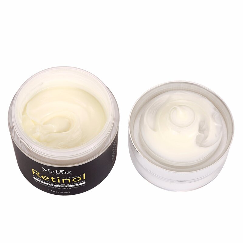 Mabox 50Ml Retinol 2.5% Moisturizer ครีม Hyaluronic Acid AntiAging ลบริ้วรอยคอลลาเจนวิตามินอี Smooth Whitening Cream