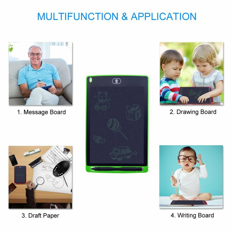 Tableta de escritura LCD portátil para niños o oficina, tableta de dibujo gráfico Digital, tablero electrónico, almohadilla de escritura a mano + bolígrafo, 8,5 pulgadas