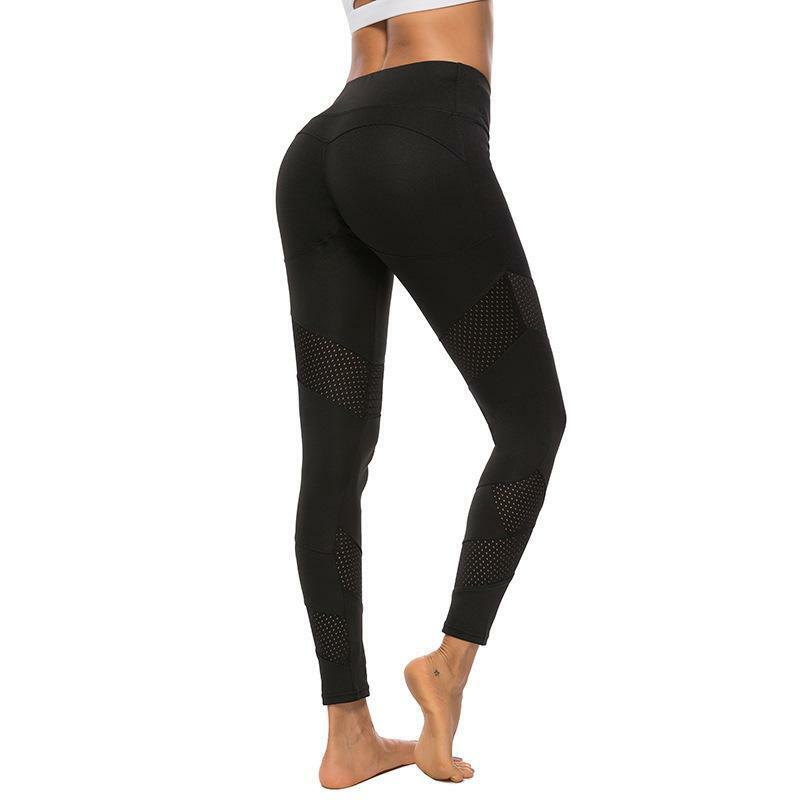 Mulheres de alta elasticidade fitness esporte leggings calças magro execução esportiva calças calças roupas