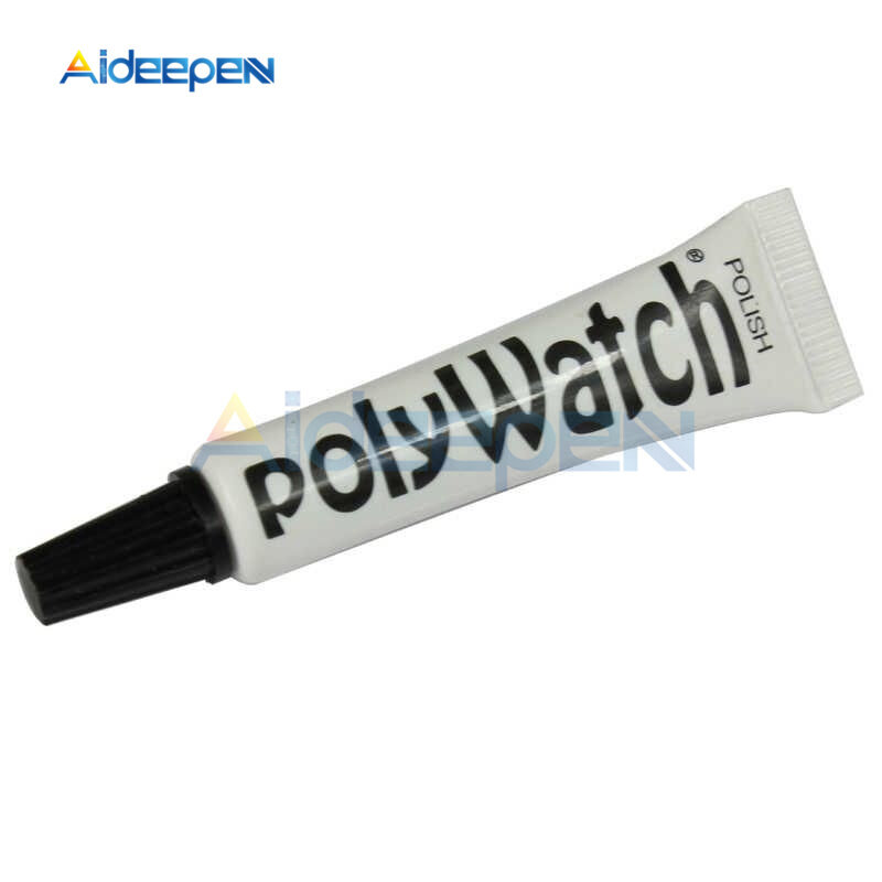 Polywatch-5g 플라스틱 아크릴 시계 1 개, 크리스탈 유리 연마 페이스트 스크래치 리무버 안경 수리 빈티지