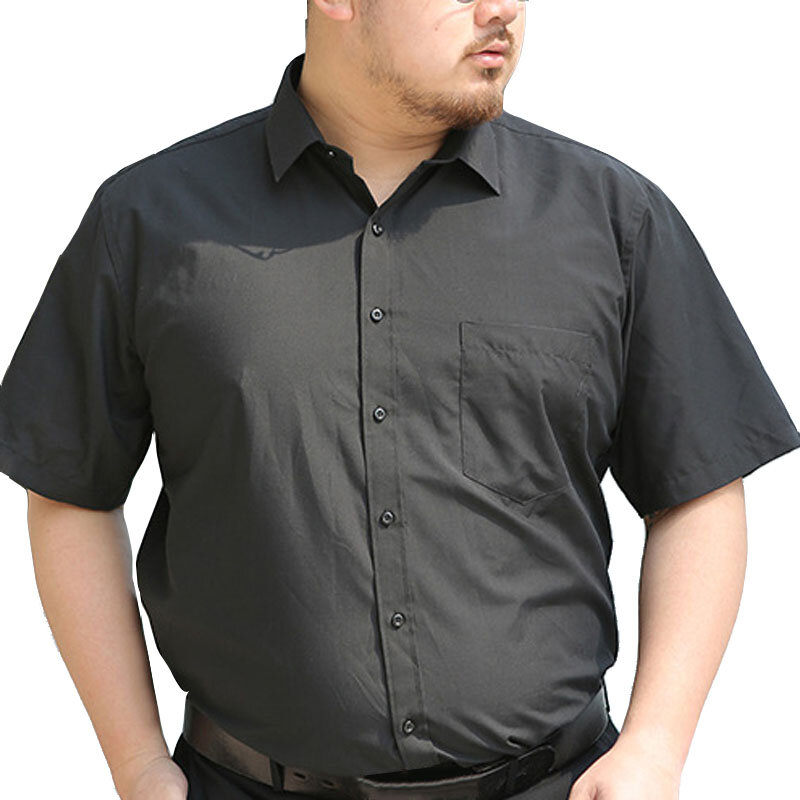 Camisa de manga corta para hombre, camisa de verano de talla grande 5XL, 6XL, 7XL, 8XL, 9XL, 10XL, busto de 164cm