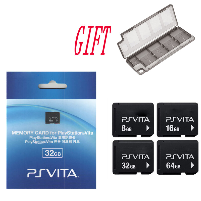Untuk Sony PS Vita PSV 1000 2000 4G 8G 16G 32GB 64GB Kartu Memori untuk PS Vita Memory Card Asli dengan Hadiah Penyimpanan Kotak