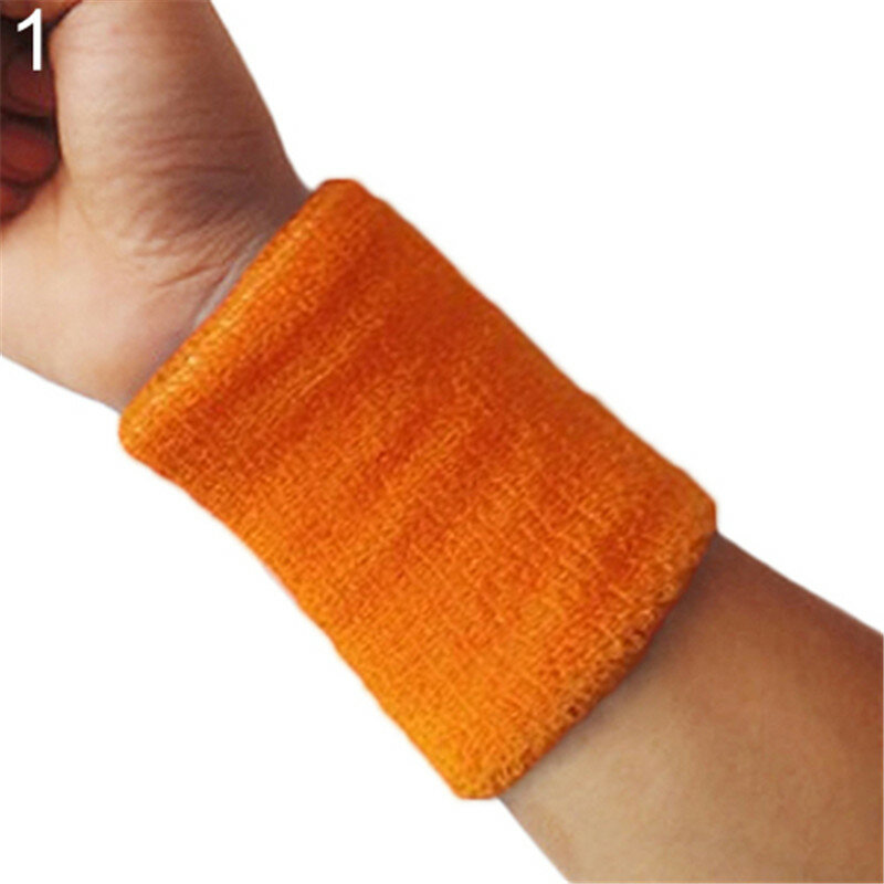 10 Colors Wristband  Sports Easy To Dry Breathable Wrist Sweatband Sports Protection For Tennis Basketball Squash Badminton GYM