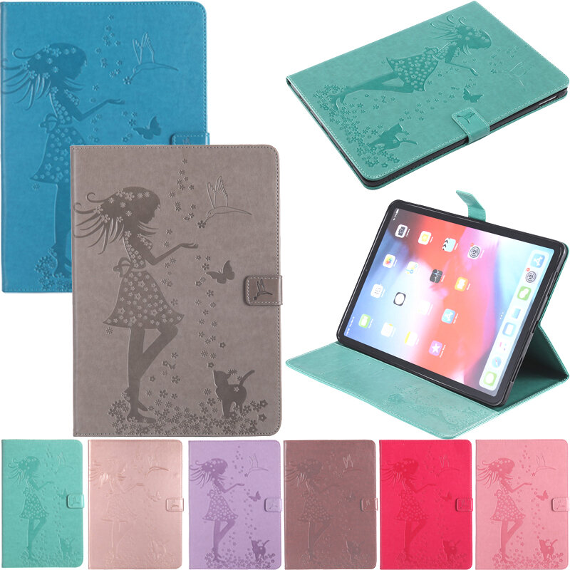 Tablet SM-T280 T285 Funda Capa For Samsung Galaxy Tab A 7.0 Luxury Lady Cat Leather Wallet Flip Case Cover Coque Shell Stand