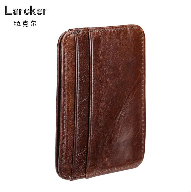 Genuine leather vintage men wallet multis card pockets clutches for male wallet side thick daily use man purse
