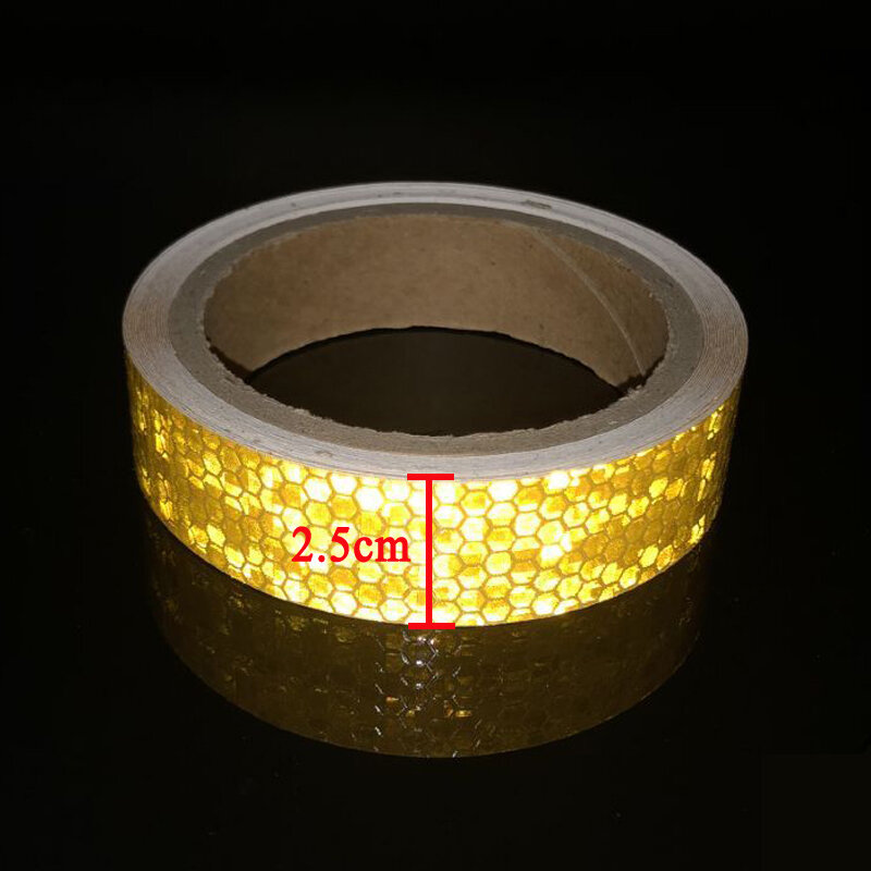 Reflective Sticker Safety Mark Car Styling Self Adhesive Warning Tape Motorcycle Bicycle Film Decoration