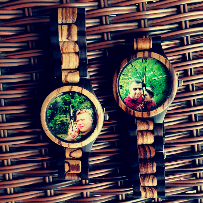 ساعة خشبية من الخيزران ، شخصية فريدة ، شخصية ، شخصية ، شخصية ، شخصية ، شخصية ، شخصية ، طباعة ، هدية عائلية ، توصيل مباشر